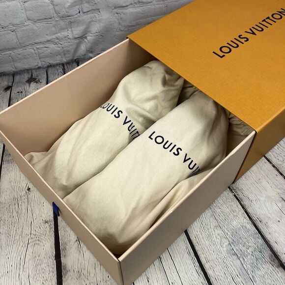 Louis Vuitton LV Driver Moccasins Men’s 10 M Blue Suede Leather NEW with Box Bag main image 11